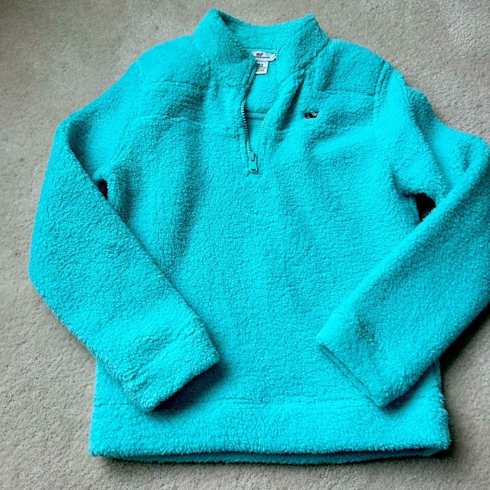 Girls Vineyard Vines fleece quarter zip up sweatshirt
